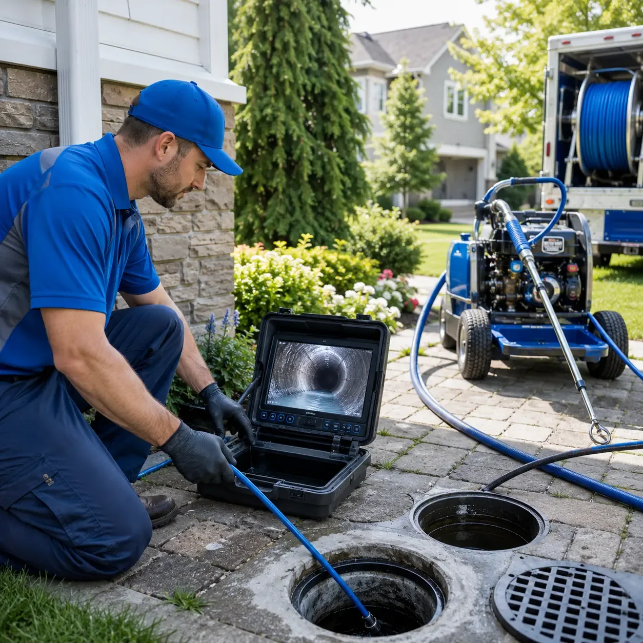 Outdoor drain cleaning professionals serving West, MS