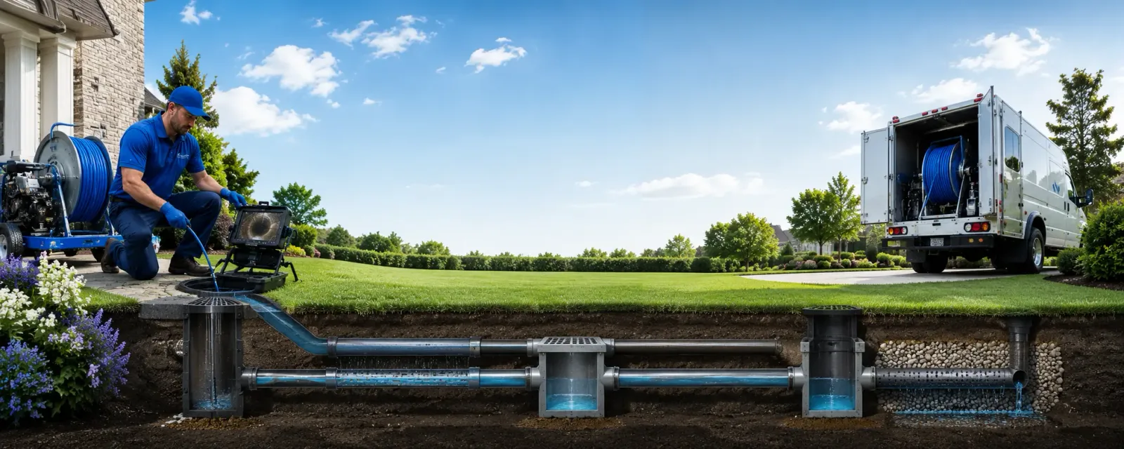 Outdoor drain cleaning information for West, MS
